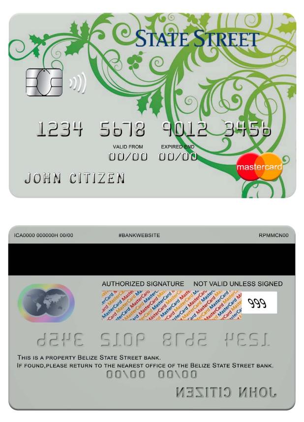 Belize State strret bank mastercard